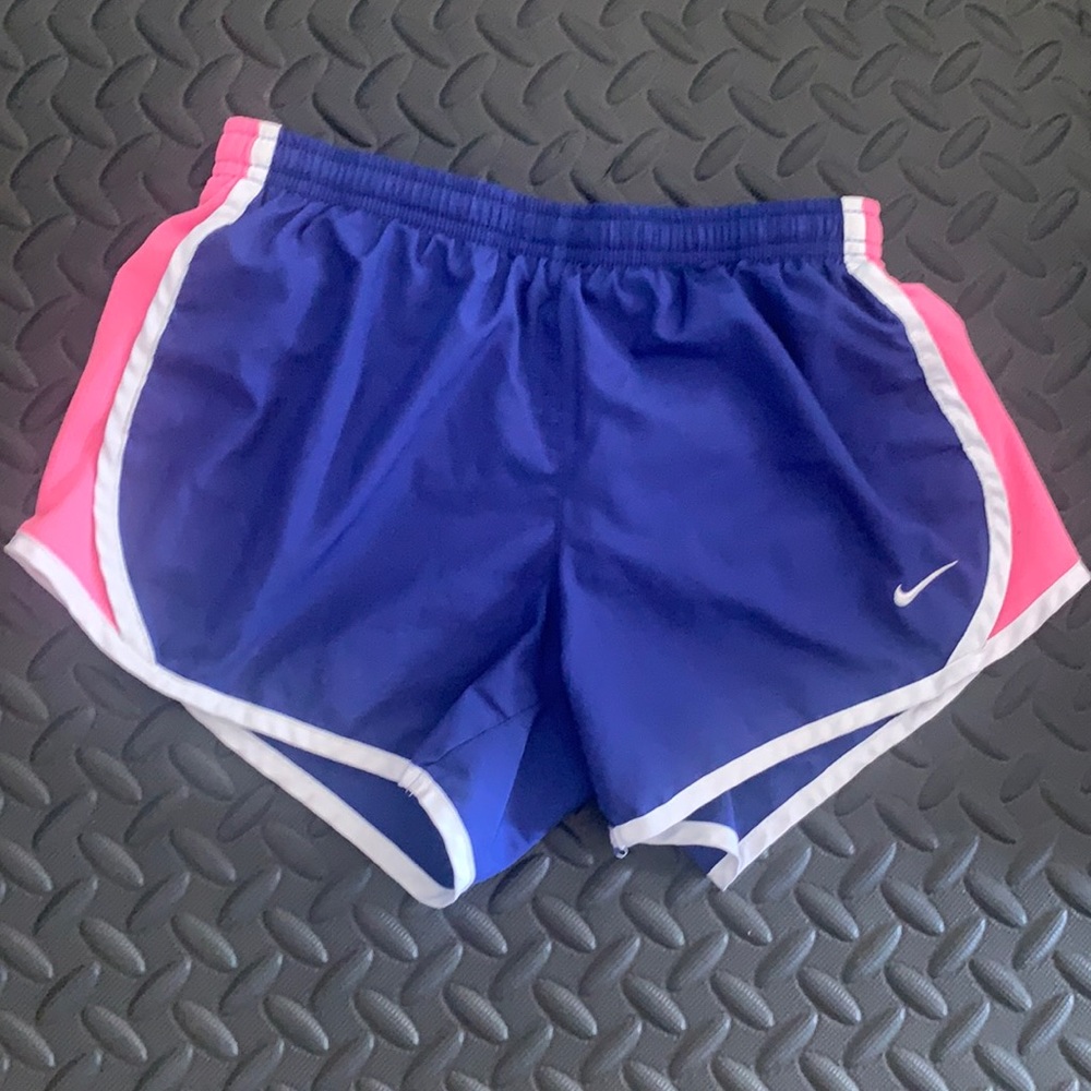 Pink and Blue Nike Running Shorts